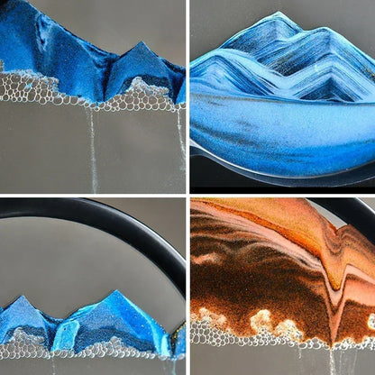 3D sand art hourglass